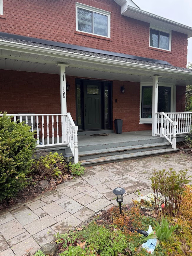 Weathered deck before renovation